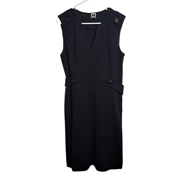 Missoni Dresses & Skirts - Missoni Black Wool Blend Thick Sleeveless Sheath Knee Length Midi Dress Sz M-L